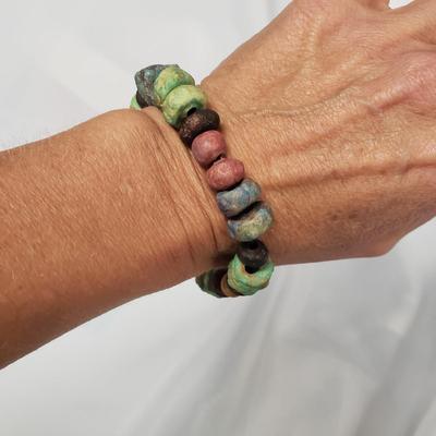 21 Piece Collection of Stone/Beads, Sterling Necklaces & Bracelets (ST-KD)
