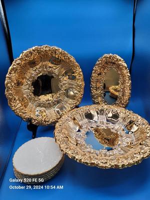 24K goldplated Serving Set