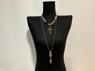 Fresh water pearls plus two other Necklaces