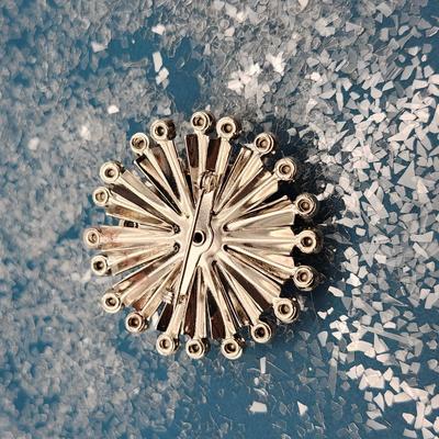 Rhinestone Snowflake Brooch
