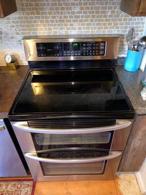 LG ELECTRIC DOUBLE OVEN RANGE