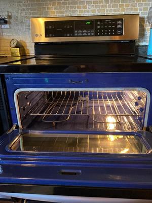 LG ELECTRIC DOUBLE OVEN RANGE