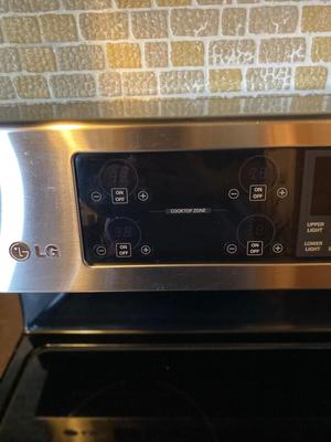LG ELECTRIC DOUBLE OVEN RANGE