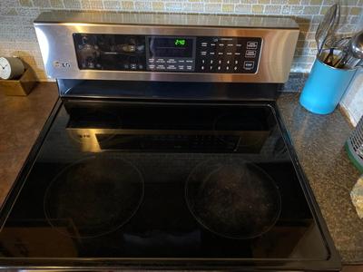LG ELECTRIC DOUBLE OVEN RANGE