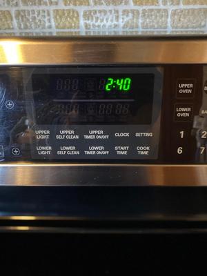 LG ELECTRIC DOUBLE OVEN RANGE