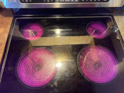 LG ELECTRIC DOUBLE OVEN RANGE