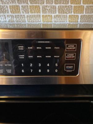 LG ELECTRIC DOUBLE OVEN RANGE