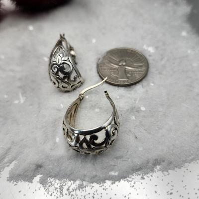 925 Filigree earrings