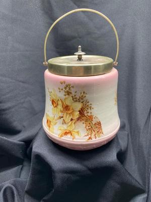 Cream & Yellow Biscuit Jar