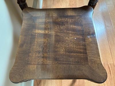 Henredon Solid Dark Walnut Nesting Tables. (See Details)
