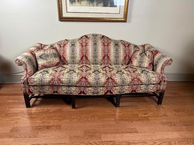 Chippendale Style Camelback Sofa (See Details)