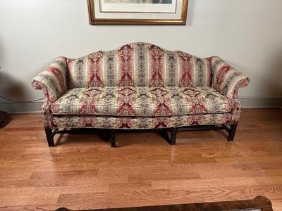 Chippendale Style Camelback Sofa (See Details)