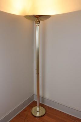 Vintage Gold Floor Lamp (See Details)