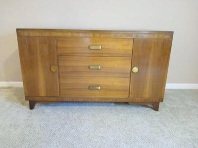 Mid Century Credenza MCM real wood beauty! Marked no. 87
