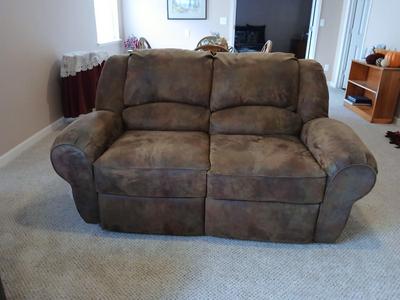 Beautiful Berkline dual recliner sofa / loveseat