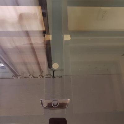 Glass Shelved Entertainment Center (LR-KD)