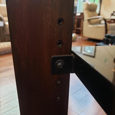 Glass Shelved Entertainment Center (LR-KD)