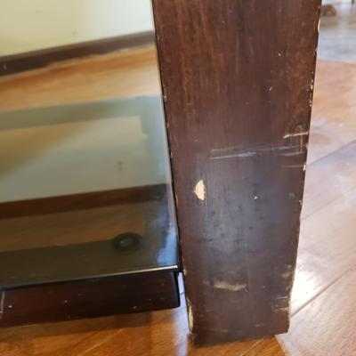 Glass Shelved Entertainment Center (LR-KD)