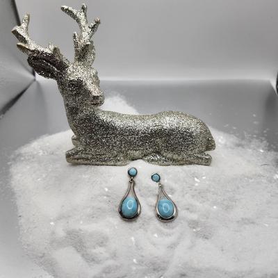 Sterling drop earrings