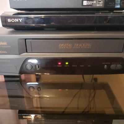 Symphonic VHS Player, Sony CD/DVD Player and Sony Blu-ray DVD Player (LR-KD)