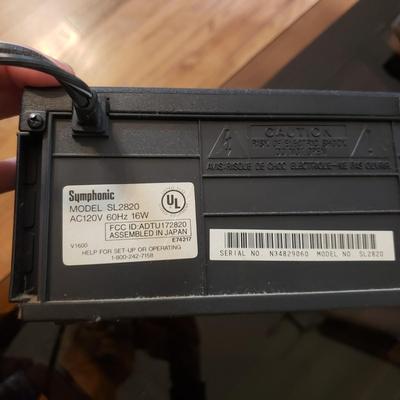 Symphonic VHS Player, Sony CD/DVD Player and Sony Blu-ray DVD Player (LR-KD)
