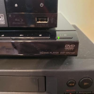 Symphonic VHS Player, Sony CD/DVD Player and Sony Blu-ray DVD Player (LR-KD)