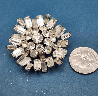 Snowflake Rhinestone Pin