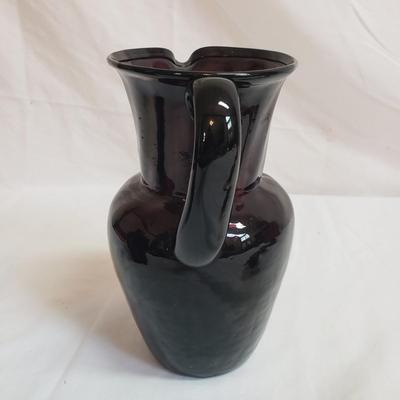 Red/Purple Pitchers, Creamers and Vase (LR-KD)