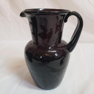 Red/Purple Pitchers, Creamers and Vase (LR-KD)