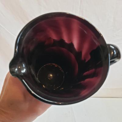 Red/Purple Pitchers, Creamers and Vase (LR-KD)