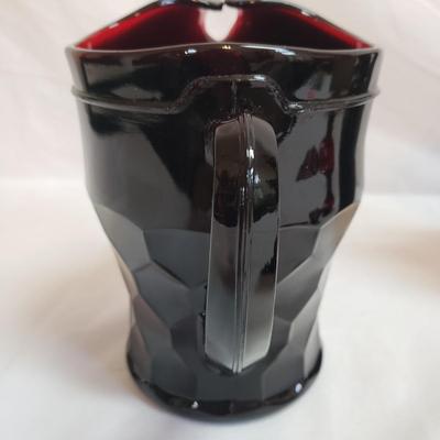 Red/Purple Pitchers, Creamers and Vase (LR-KD)