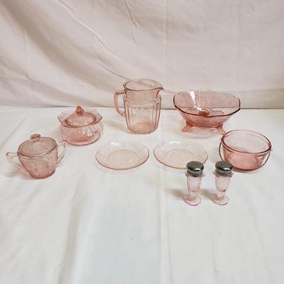 Elegant Vintage Pink Glass Collection (LR-KD)
