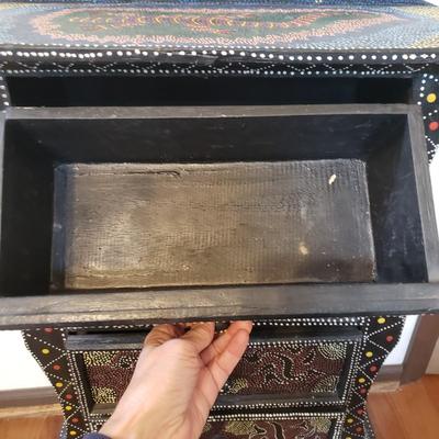 Indonesian Four Drawer Cabinet and Matching Bowl (LR-KD)