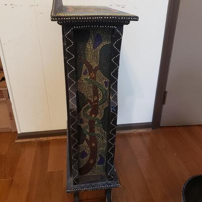 Indonesian Four Drawer Cabinet and Matching Bowl (LR-KD)