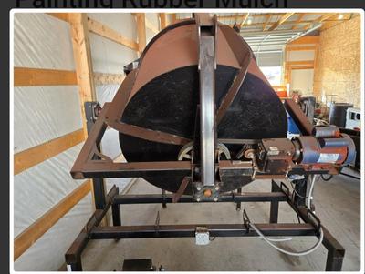 Mixing Drum for painting rubber mulch
