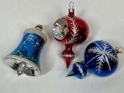 Vintage Mercury glass ornaments
