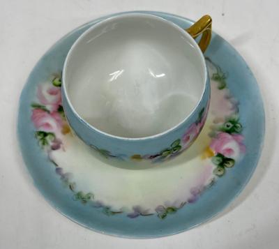 Bavarian, art, deco, teacup, and saucer