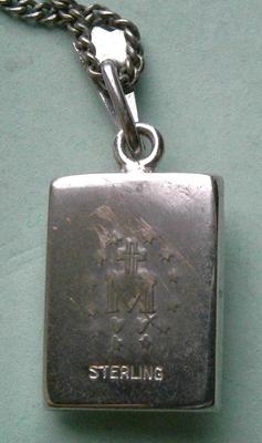 Sterling Silver Star Madona Pendant