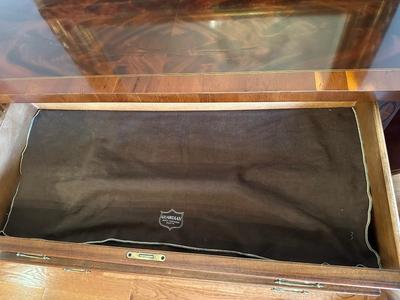 Hekman Mahogany Inlaid Bowfront Sideboard Buffet