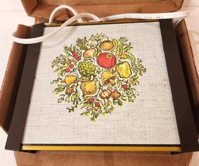 Lot #2 Vintage Mushroom-themed Hot Plate in Box