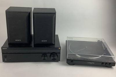 191. "Sony Stereo System with Audio-Technica Turntable Set"