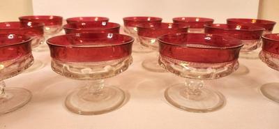 Lot #7 Set of 13 King's Crown Dessert/Sorbet Dishes - Vintage