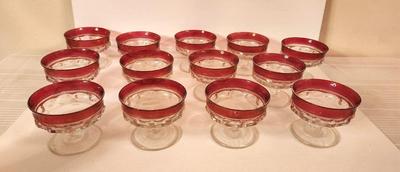 Lot #7 Set of 13 King's Crown Dessert/Sorbet Dishes - Vintage