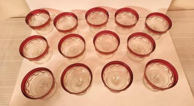 Lot #7 Set of 13 King's Crown Dessert/Sorbet Dishes - Vintage