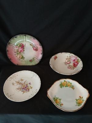 Three beautiful vintage China plates and a China bowl