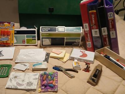 Home office supplies - 3 ring binders - envelopes - and much more