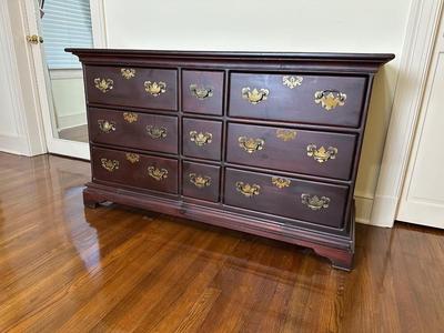 9 Drawer Solid Cherry Dresser (See Details)