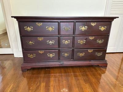 9 Drawer Solid Cherry Dresser (See Details)