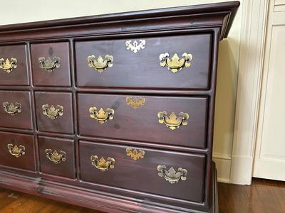 9 Drawer Solid Cherry Dresser (See Details)