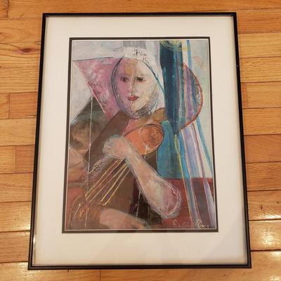 'All Will Be Well' Framed Painting by Eileen Ross (S-KD)